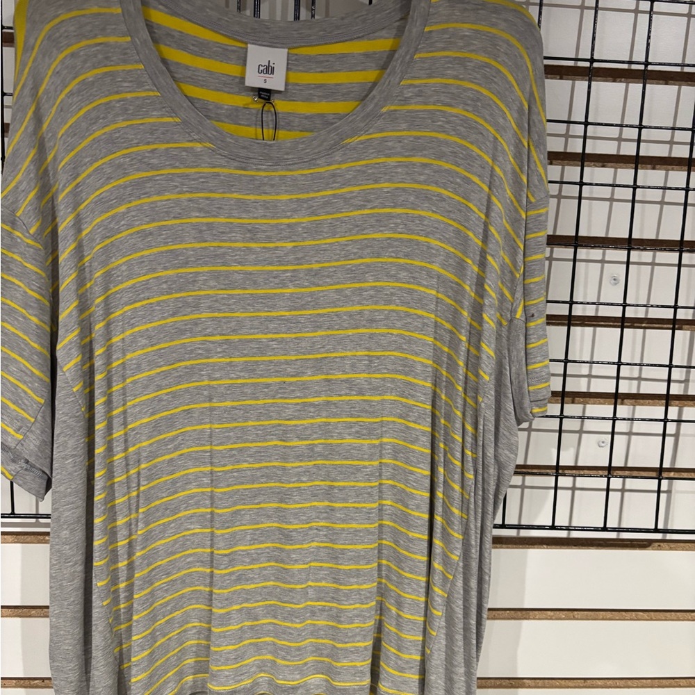Cabi Cruise Tee Neon Stripe NWT